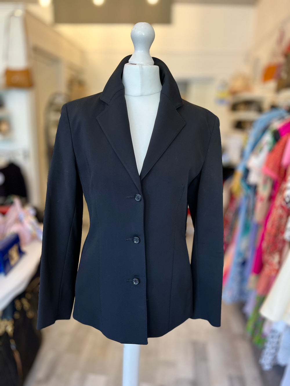 Pre Loved Prada Black Blazer IT40 uk 8