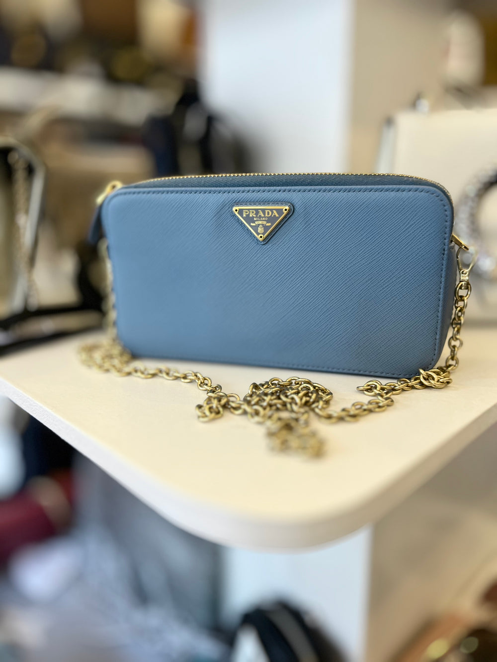 Pre Loved Prada Triangle Mini Pouch (as new)