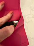 Pre Loved Fendi Patent Magenta Wallet on Chain (as new)