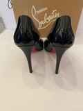 Pre Loved Christian Louboutin Pigalle Black Patent Heels uk6