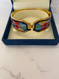 Pre Loved Frey Wille Multi Enamel Bangle M