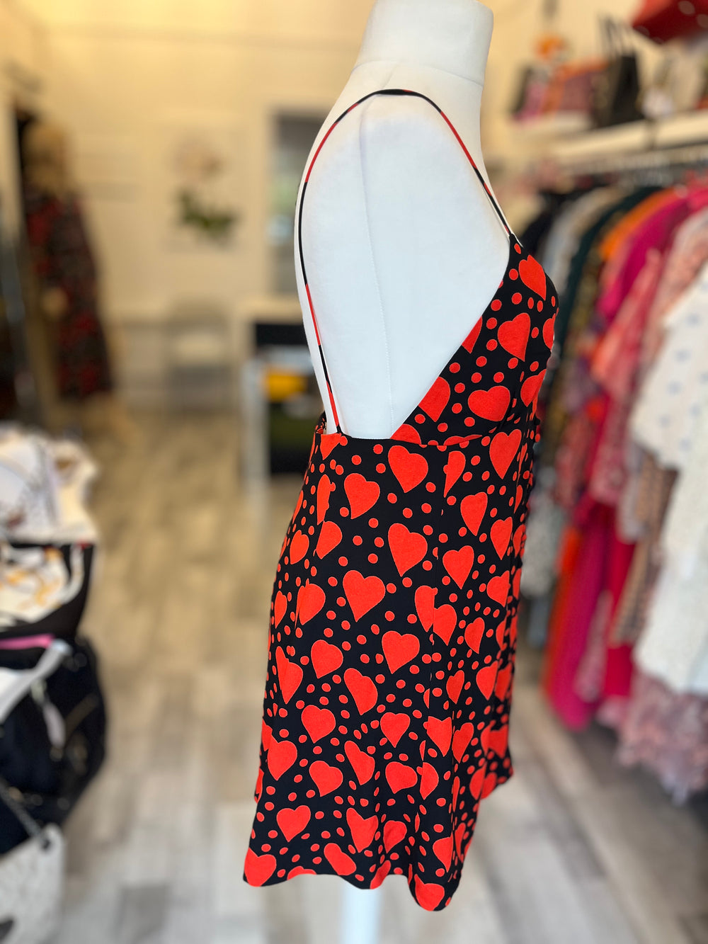 Pre Loved Saint Laurent Hearts Dress UK 14