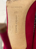 Pre Loved Manolo Blahnik Pink Suede Heels UK 7.5