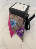 Pre Loved Gucci GG Flora Silk Neck Tie (excellent)
