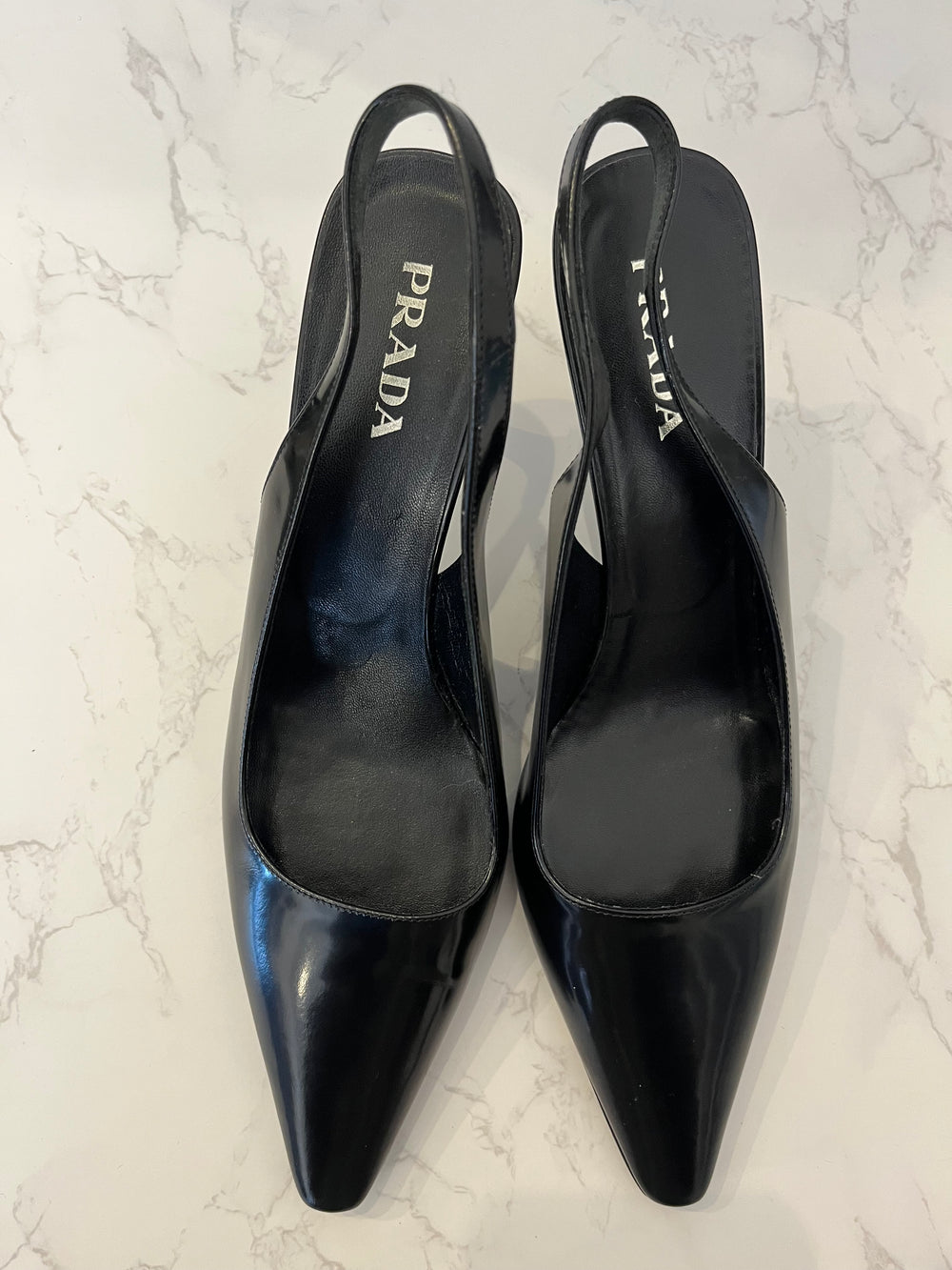 Pre Loved Prada Black Slingbacks UK5 (New)