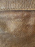 Pre Loved Gucci Vintage Princy Tote in Old Gold Leather with Gold Chain Shoulder Straps