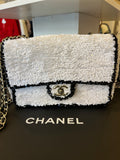 Chanel Classic Flap Bag in Black & White Sequins