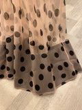 Pre Loved Lee Mathews Rayne  Polka Dot Organza Dress Size 3 (Fits UK 12)