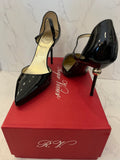 Pre Loved Roger Vivier Black Patent Dorsay Sphere Shoes (new with box) size UK4