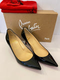 Christian Louboutin Pigalle Follies 65 in Black Patent - UK size 4