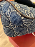 Gucci GG  Marmont Denim Shoulder Bag
