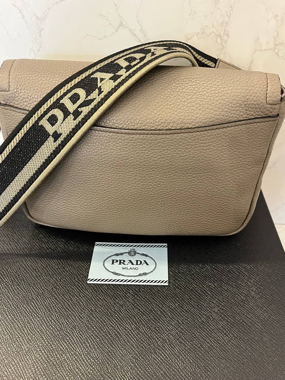 Pre Loved Prada Crossbody in Clay with 2 Straps (excellent)