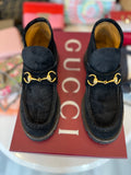 Gucci Black Suede Ankle Boots size UK 4