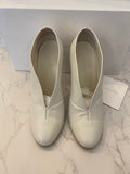 Pre Loved Victoria Beckham White Leather Heels UK 6.5