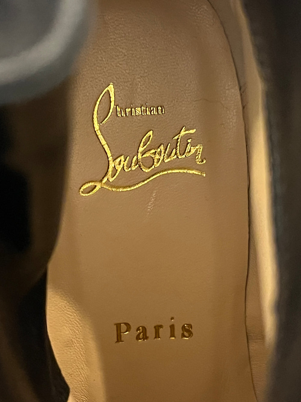 Pre Loved Christian Louboutin Olivia Snow 70 Spiked Boots uk 5 (new)