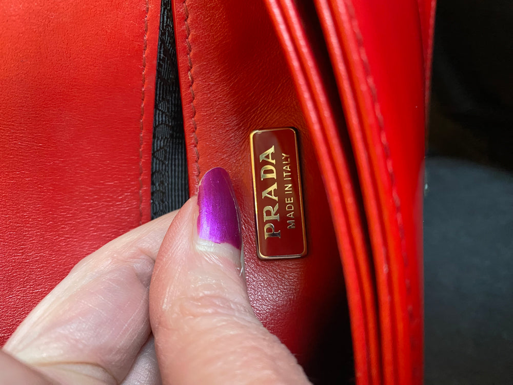 Pre Loved Prada Red Satchel Bag