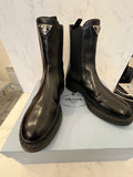 Pre loved Prada Black Leather Boots Size UK6