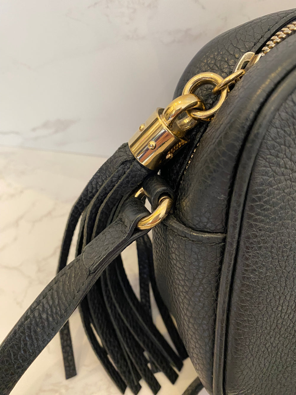 Pre Loved Gucci Black Soho Disco Crossbody Bag