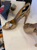 Louis Vuitton Gold Sahara Sandals UK 4.5