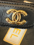 Pre Loved Chanel Black Leather Dad Sandals UK 5.5 (new)