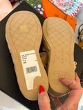 Pre Loved Chanel Beige Leather Dad Sandals UK 5 (new)