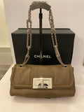 Pre Loved Chanel 2.55 Re-issue Mademoiselle Bag in Taupe  (excellent)