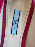 Pre Loved Prada Pink Suede Court Shoes UK6