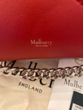 Pre Loved Mulberry M Zipped Envelope Bag in Red Leather (Excellent)