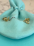 Preloved Tiffany & Co Paloma Picasso 18ct Gold Love & Kiss Earrings (excellent)