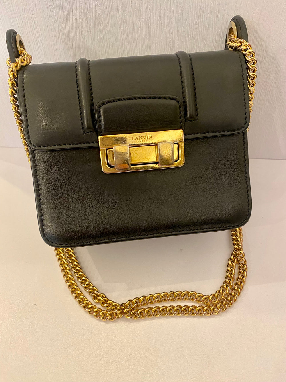 Pre Loved Lanvin Mini Jigi Vintage Leather Cross Body