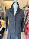 Pre Loved Issey Miyake Ash Grey Drop Waist Dress Size S-M
