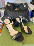 Pre Loved Gucci Marmont Sandals Block Heels UK 7