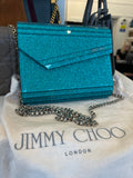 Pre Loved Jimmy Choo Candy Clutch Bag in Turquoise