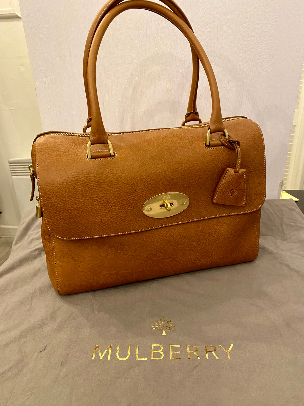 Pre Loved Mulberry Del Rey in Vegetable Tan Deer Brown Leather (New)