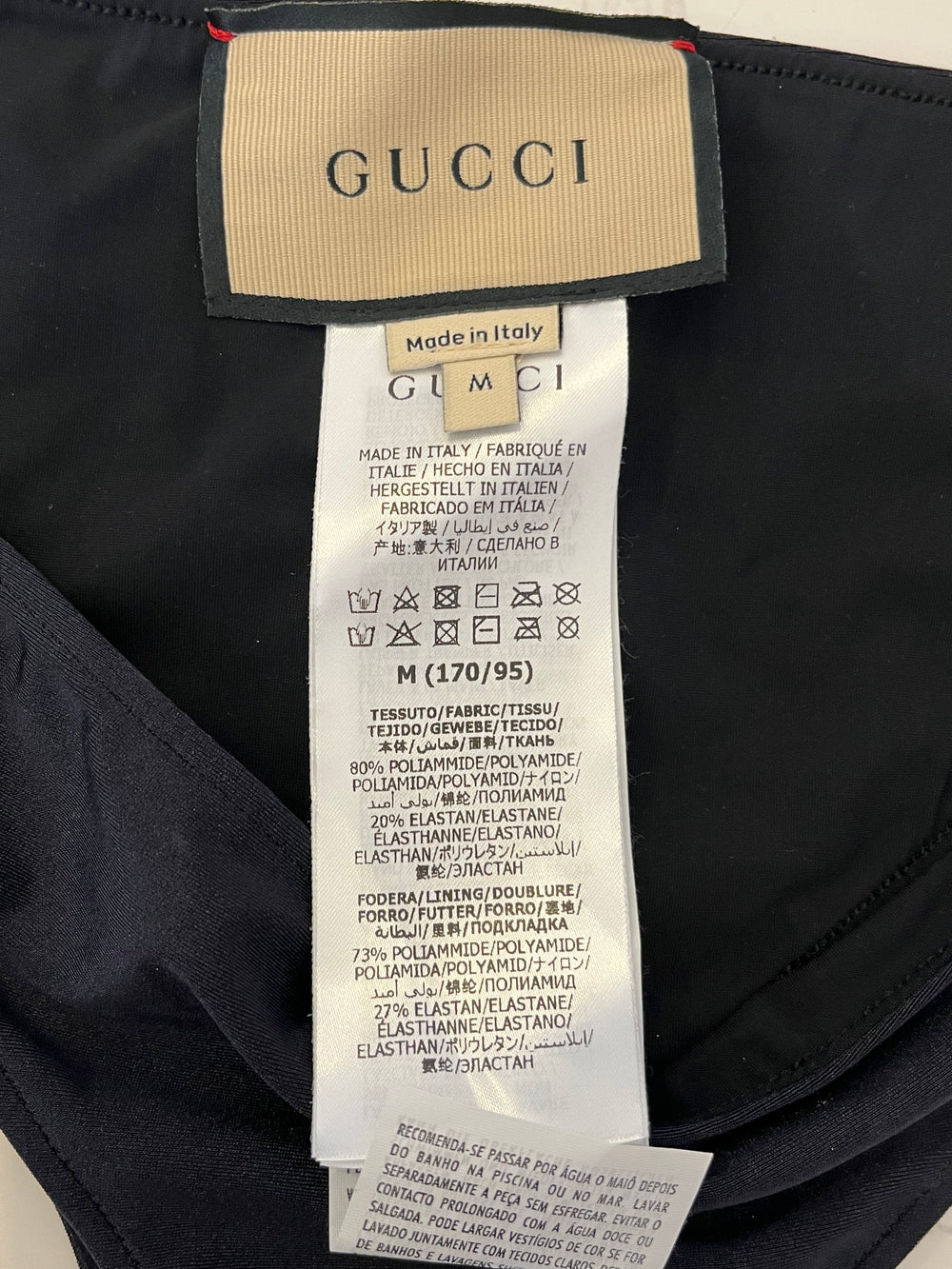 Pre Loved Gucci Bikini Crystal GG New with Tags