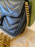Gucci GG Mini Marmont Matelasse Crossbody Bag in Black (reserved)