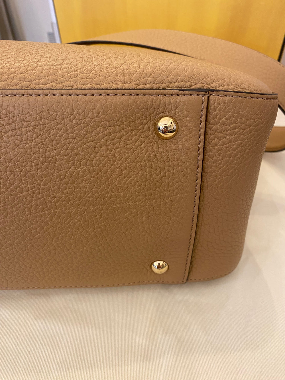 Pre Loved Fendi FF Vitello Glacier Medium Handle Tote - AS NEW