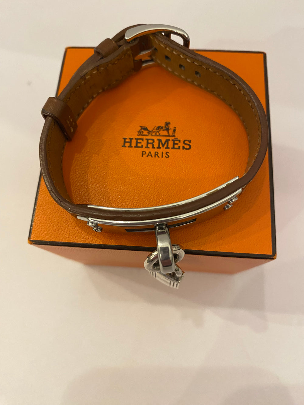 Pre Loved Hermes Kelly Watch Strap with Hermes Charm