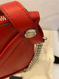 Pre Loved Mulberry M Zipped Envelope Bag in Red Leather (Excellent)