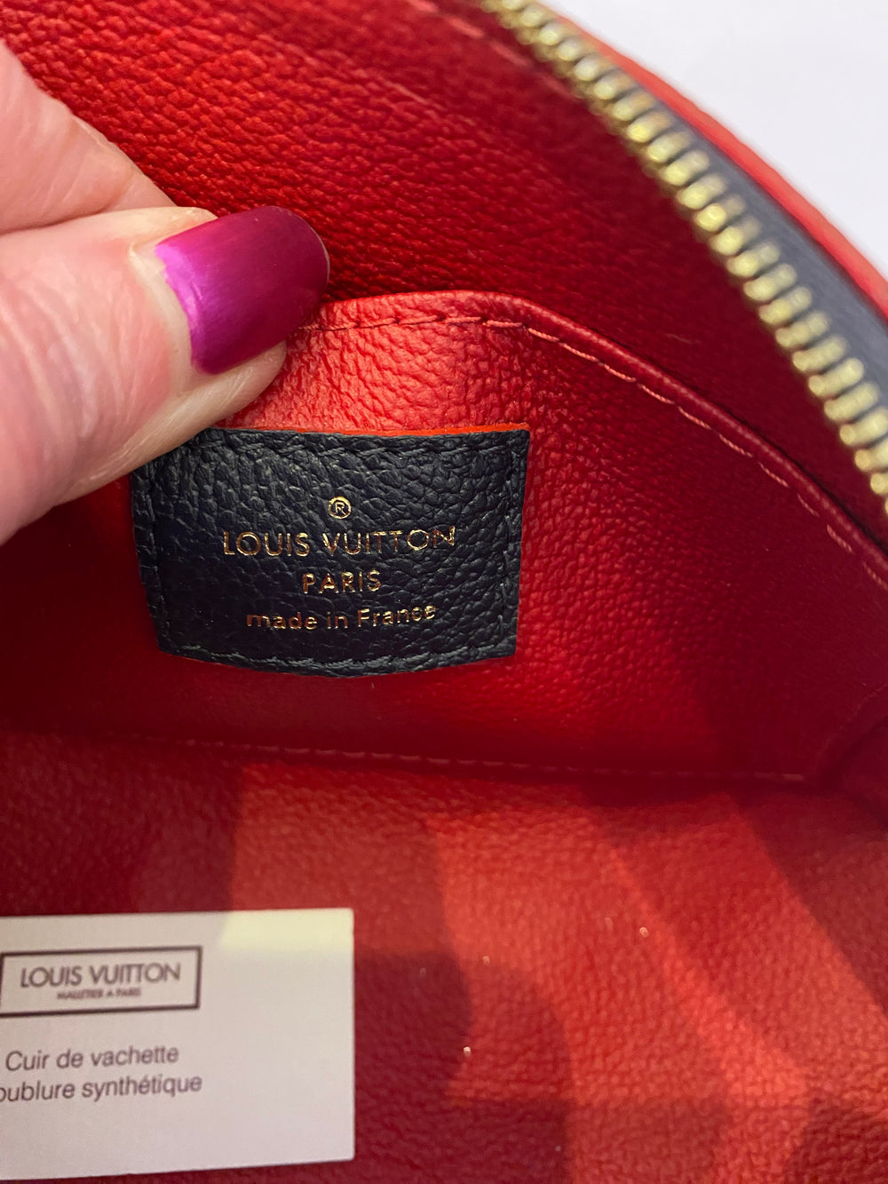 Pre Loved Louis Vuitton Cosmetic Pouch Empreinte Blue