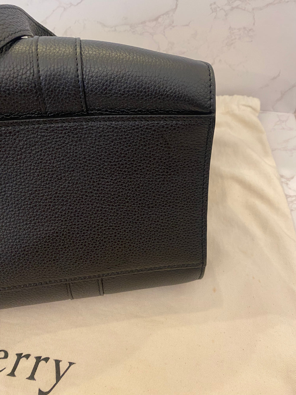 Pre Loved Mulberry Strap Bayswater in Black (excellent)