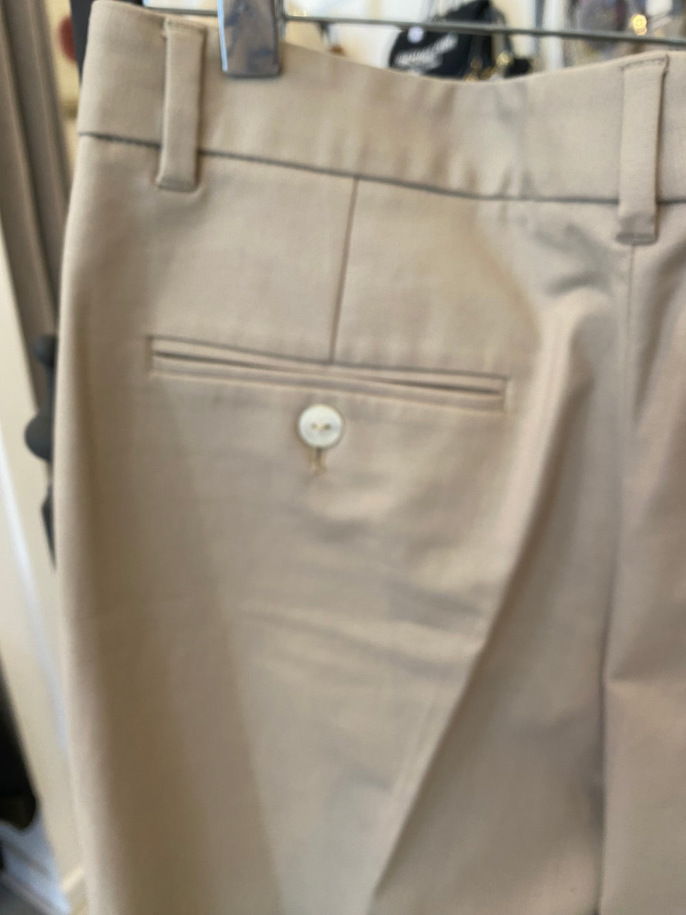 Pre Loved Dolce & Gabbana Beige Trousers Size 42, uk10 (new)