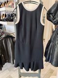 Pre Loved Emilio Pucci Black and White Fitted Dress size 42 fits uk8