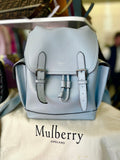 Mulberry Heritage Leather Backpack in Poplin Blue