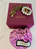 Pre Loved Gucci Marmont Crystal Necklace