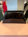 Mach and Mach Samantha Crystal Bow Black Patent Bag