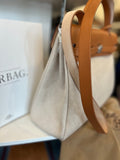 Hermes Vintage Interchangeable Herbag 31 Satchel in Beige Canvas or Black Fabric & Tan Leather (new)