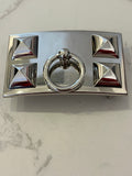 Pre Loved Hermes Palladium Collier de Chiens Belt Buckle