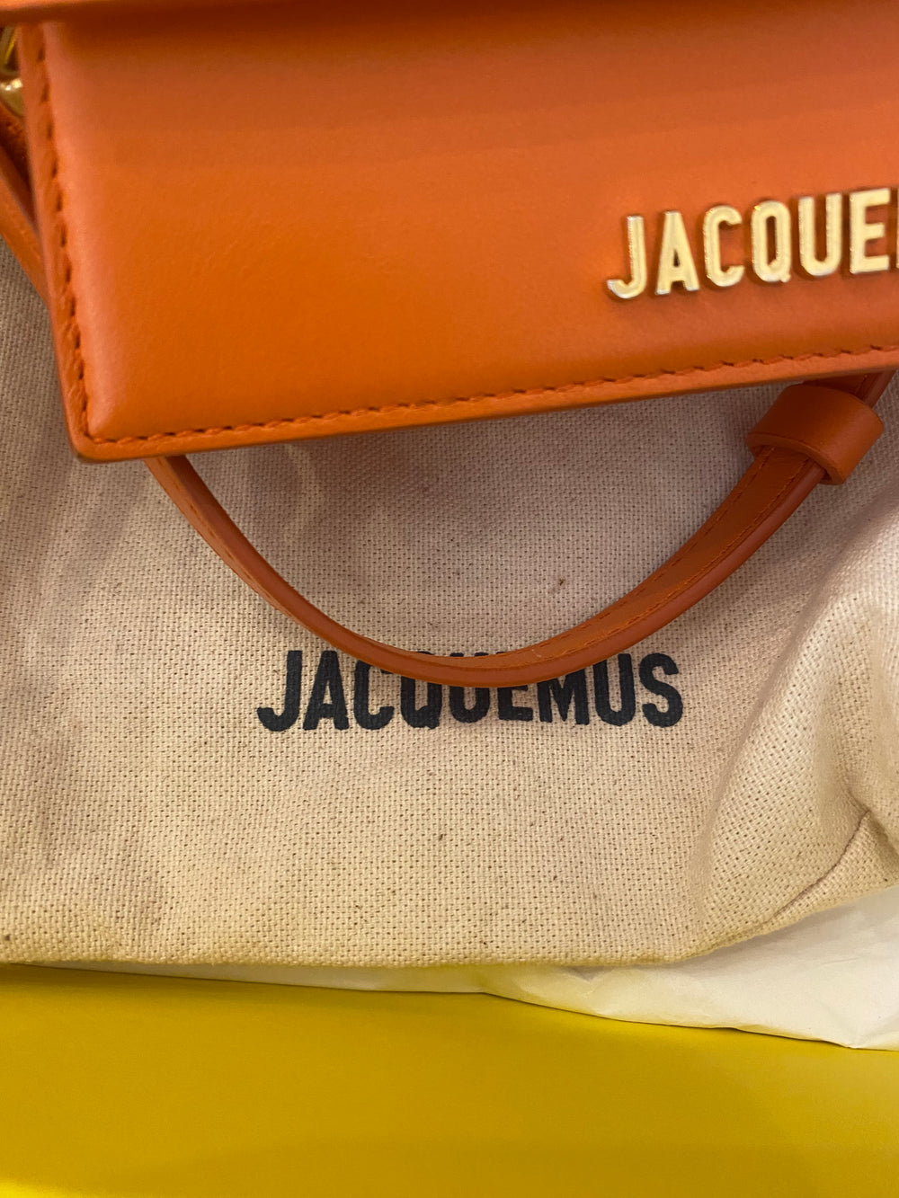 Pre Loved Jacquemus Le Chiquito bag in Orange