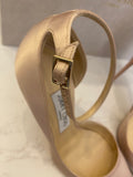 Pre Loved Jimmy Choo Lucy Dusty Pink Satin High Heel Shoe Pink UK 6